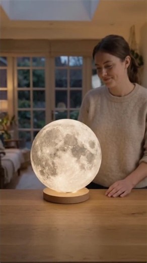 DIY Moon Lamp 🌕✨ | Balloon to Realistic Glowing Moon