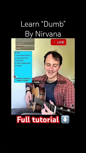 Learn “Dumb” by Nirvana on acoustic guitar