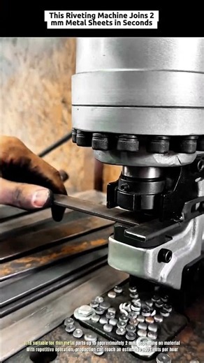 This Riveting Machine Joins 2mm Metal Sheets in Seconds #industrialcrushh