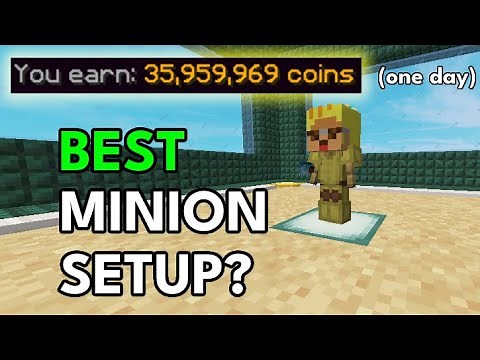 The BEST MINION SETUP in Hypixel Skyblock? (Surprisingly Good)