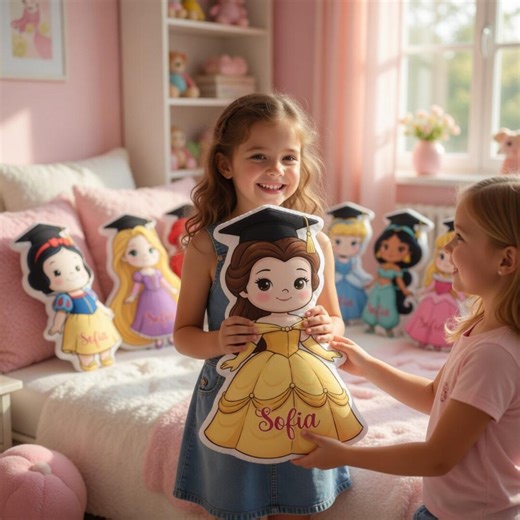 Personalized Disney Princess Name Pillow, Custom Snow White Rapunzel Ariel Belle Cinderella Jasmine Aurora Plush Gift for Girls, Kid Gifts - Etsy