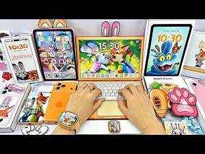 (🍎Paper DIY🍎) Apple X ZOOTOPIA Blind Bag 1000$ | Nick & Judy | Iphone, Macbook, IPad | ASMR