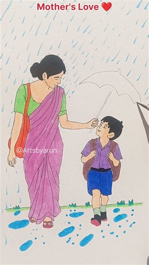 A Mother’s Silent Love 🥺❤️ #shorts #emotional #art #maa