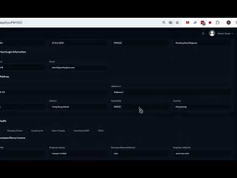 User KYC Form Generation and Submission Guide