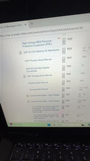 Loving VW. Logged into Vw service information and doing their self study training. Knowledge ❤️