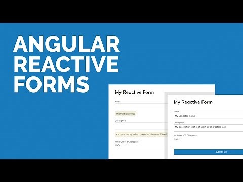 Angular Reactive Forms Tutorial (Angular 4)