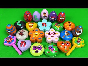 Rainbow SLIME 🌈 Looking Alphabet Lore, Numberblocks, Alphablocks in DOG Paw... Colorful, ASMR CLAY!