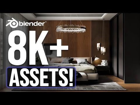 Massive 8,000+ Interior 3D Asset Library for Blender!