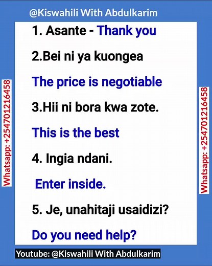 Learn Business Phrases in Swahili | Useful Phrases in Kenyan Business