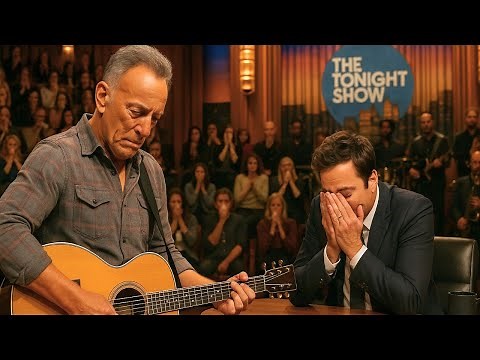 Jimmy Fallon IN TEARS When Bruce Springsteen Suddenly Stops Playing After Hearing This Voice