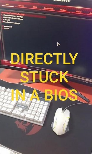 How to fix a PC is directly stuck in BIOS settings? #pcsettings #computerhardware