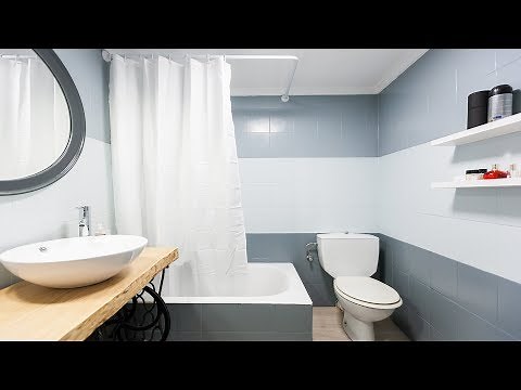 Tricolor bathroom in gray - Complete program - Decogarden