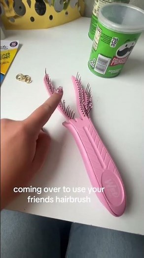 POV: You Only Came Over to Steal Her Hairbrush 😭💅🪮 | by @sophspamzz73 #curlyhair #curls #curly