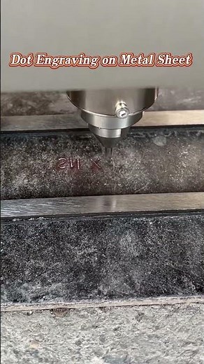 Deep Permanent Engraving on Metal Plate | Precision Dot Peen Marking Machine 🔩 | HeatSign