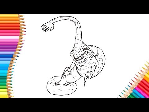 How to Draw Hand Sea Monster Easy - Step by Step