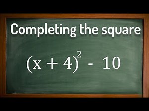 Completing the square - GCSE Maths