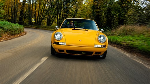 Porsche 911 Targa with retro style and elegant classic design