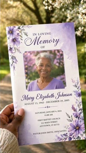 Hacks For A Better Looking Funeral Program