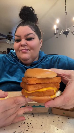 Trying McDonald's Triple Filet-O-Fish Mukbang | Tasty Fast Food