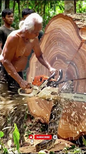 Hidden Tree Story You Must See #woodworking#chainsaw#treecutting