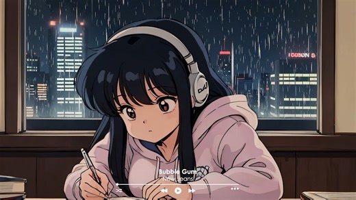 [NewJeans自习室] 48min🎧雨声☔️NEW JEANS Lofi Mix 放松🍃/学习📚/助眠💤