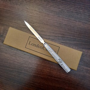 EPNS Letter Opener With Ornate Handle, Recycled Antique Cutlery by Londoncutlers, Vintage Letter Slicer With Serrated Edge and Gift Box - Etsy UK