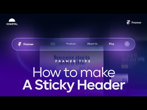 How To Create a Sticky Header in Framer