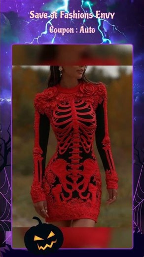 Halloween Skeleton Mini Dress - 3D Flower Digital Print
