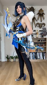 215K views · 4.6K reactions | We love creating props from Genshin Impact as their designs are just so gorgeous! Yelan’s Bow was especially intricate, had tons of tiny details and required a pretty complicated paint job. In total, this project took almost 3 weeks of work, but the result turned out so pretty! Genshin Impact #3dprinting #cosplay #diycrafts #airbrush | Kamui Cosplay | Facebook