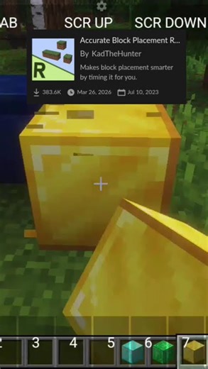 Minecraft accurate block placemen mod