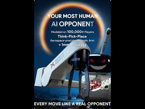 AI Chess Robot with Robotic Arm Electronic Computer Chess Board 25 AI Levels