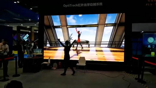 optitrack红外运动捕捉系统捕捉人物动作实时同步动画模型效果展示