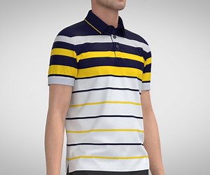 ArtStation - Polo Shirt 3, Marvelous Designer, Clo  obj, fbx | Resources