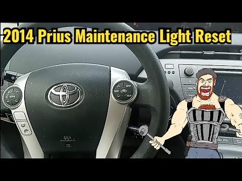 2014 Prius Maintenance Light reset