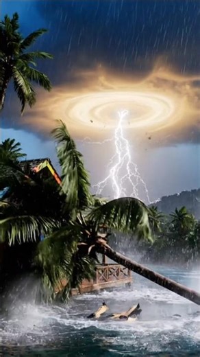 Epic Thunderstorm by a Beautiful Riverside #cinematic #short