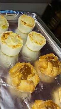 Omaha scalloped potatoes and caramel apple tartlets