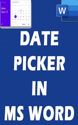 50 reactions · 32 shares | Date Picker  in MS word . #reelsfb #reelsviral #facebookreel #exceltricks #mswordtricks | S. Gohar Rehman Tajak | Facebook