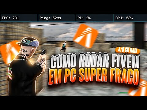 COMO RODAR GTA V RP [ FIVEM ] EM PC SUPER FRACO 4/8 Gb RAM ATUALIZADO 2025 !! AUMENTAR +FPS BOOST🔥