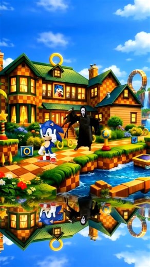 Sonic the Hedgehog: Woodsboro Zone #aianimation #sonicthehedgehog #Sonic #ghostface #scream #ai