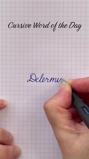 Cursive Handwriting Word of the Day Practice