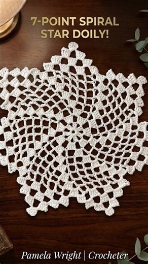 Crochet doily step by step tutorial on my channel ✨ #crochet #doily #stepbystep