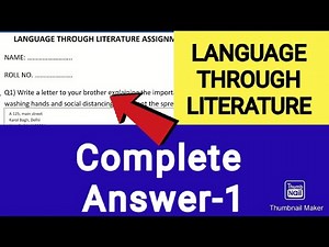 Language Through Literature Answer-1|Letter writing B.A. (P) / B.Com (P) Semester II | Core English
