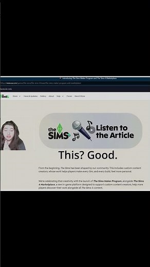 Sims 4 Hear this Article for the visually impaired! Did you know about this? #sims4 #accessibility