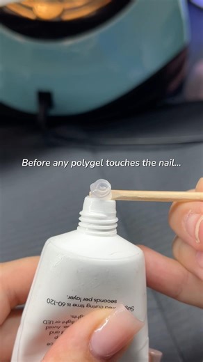 Long lasting polygel starts with prep✨ #polygel #polygelnails #shorts #nailprep