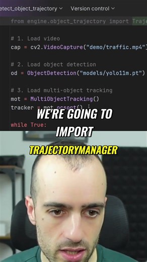 AI Vehicle Tracking: Code Center Points & Trajectories! #shorts