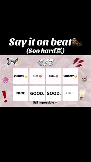 Say it on beat #saytheword #fyp #puzzle #newgame#challenge | Word On Beat Challenge