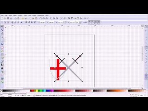 Inkscape Tutorial Making a Shield and Using Boolean Intersection to Trim the Flag of St George