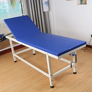 [Hot Item] Adjustable Stainless Steel Outpatient Table Hospital Manual Table Examination Bed Manufacturer