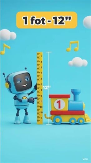 Mathematical measurements 1 ft equals to 12 inch 💻 #shorts #mathematics #education #explore