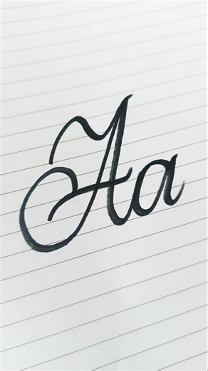 how to write letter calligraphy A...big and small... #calligraphy #handmade